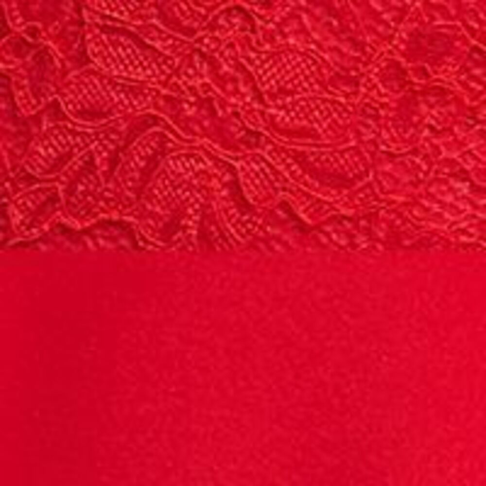 B DARLIN Womens Blouson Short Dress Lace 3/4 Sleeve V Neck Party - Picture 4 of 4